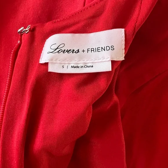 Lovers + Friends Rosa Gown in Red Rose - Picture 9 of 11